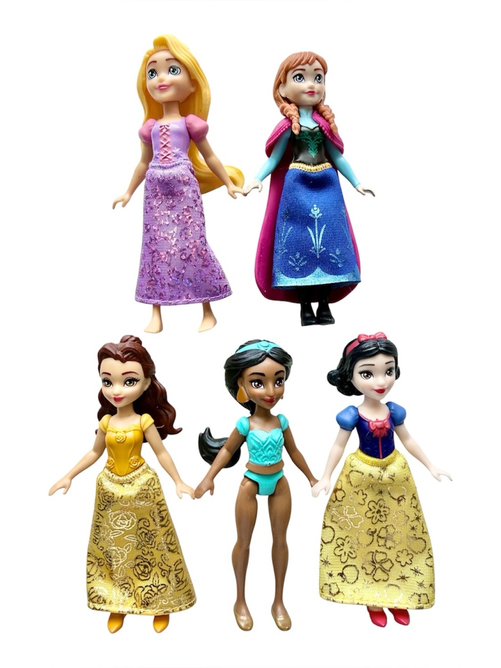 Assorted Disney Princesses Posable Small Doll in Removable Skirt